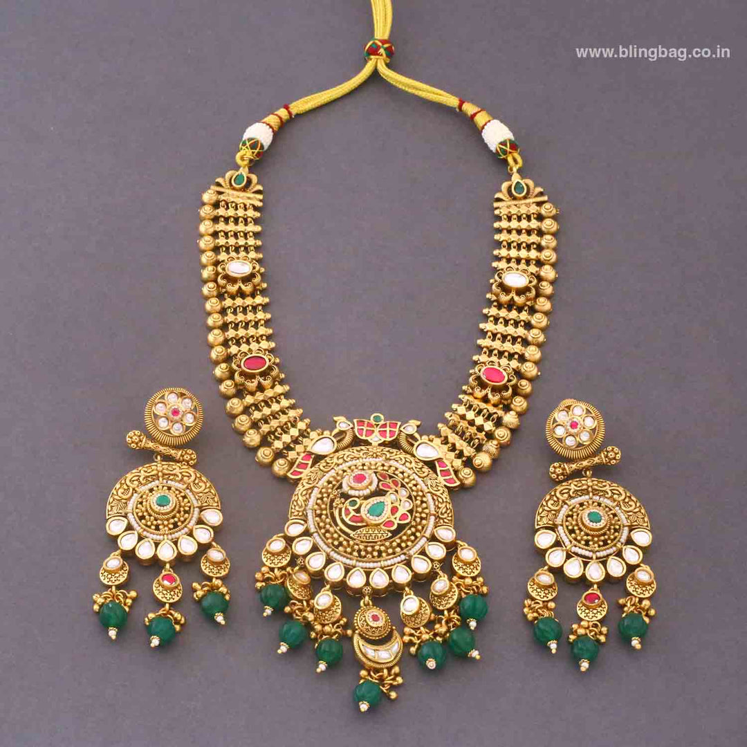 Multicolor Ruhi Heritage Jewellery Set