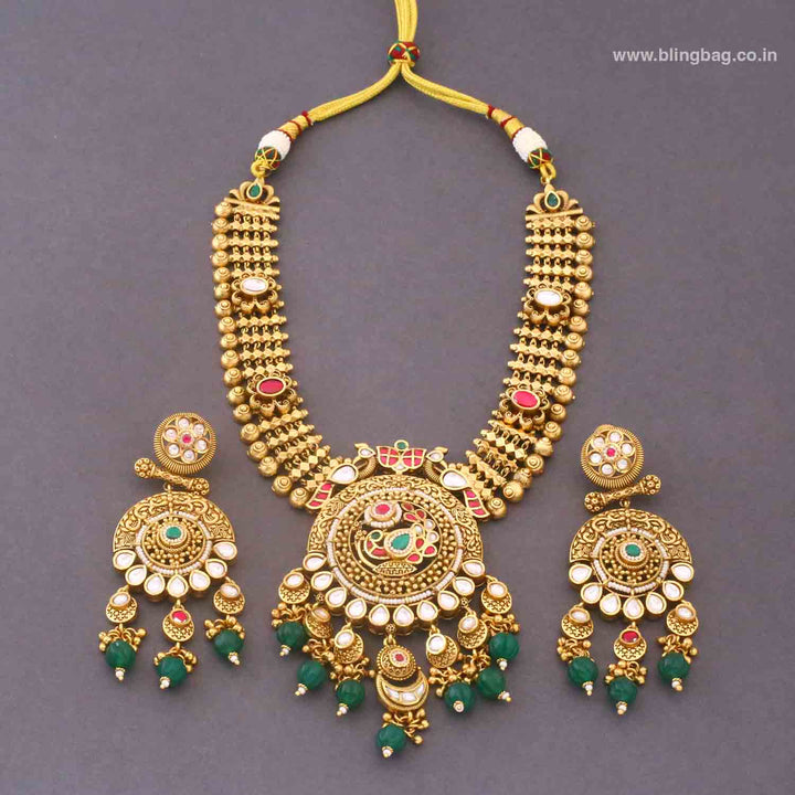 Multicolor Ruhi Heritage Jewellery Set