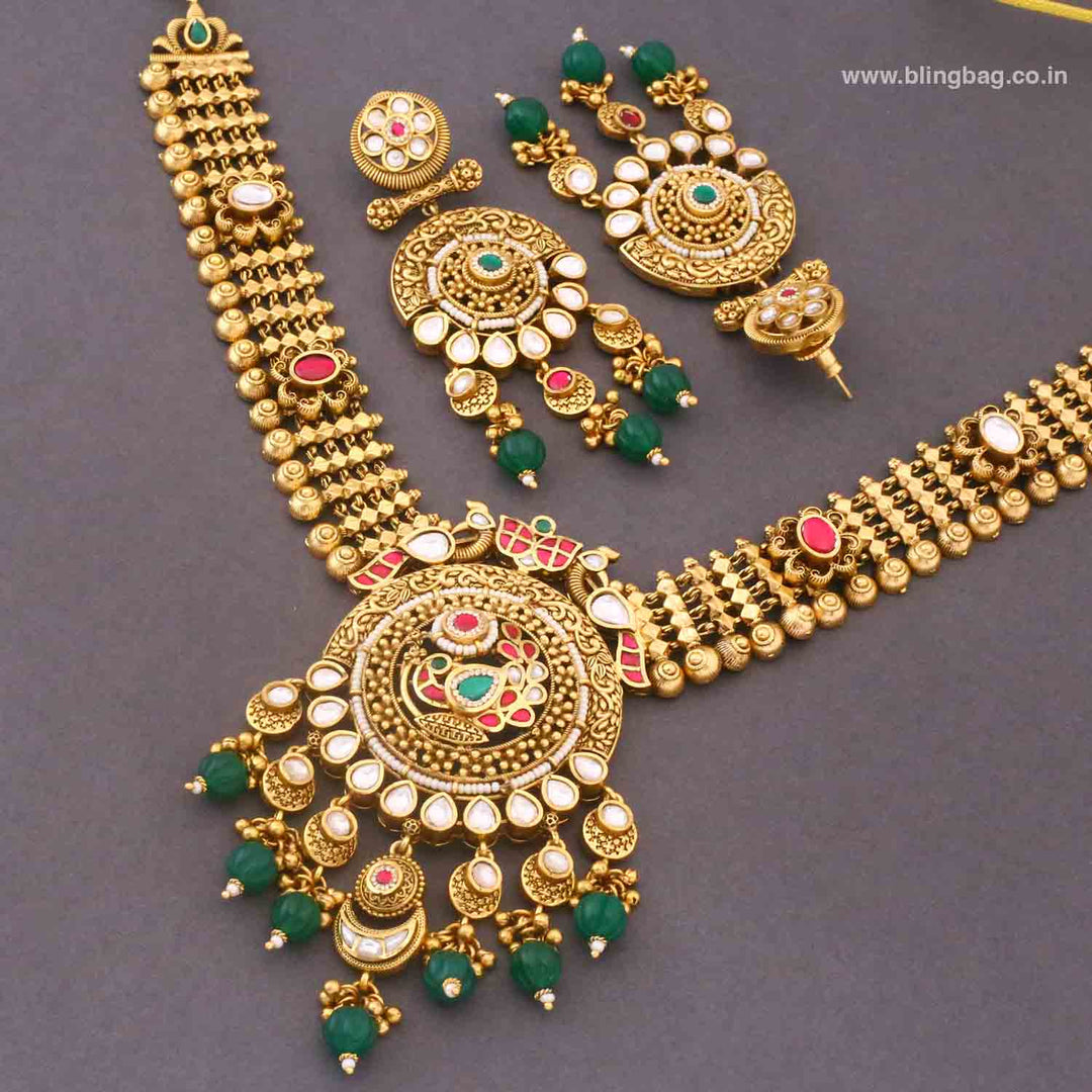 Multicolor Ruhi Heritage Jewellery Set