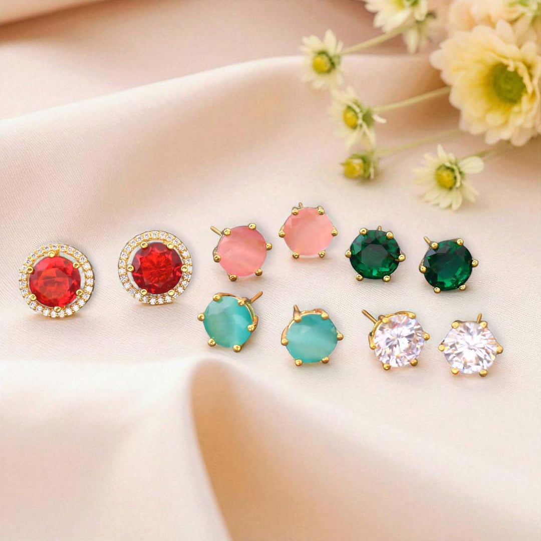 Multicolor Shiena Color Changeable Studs