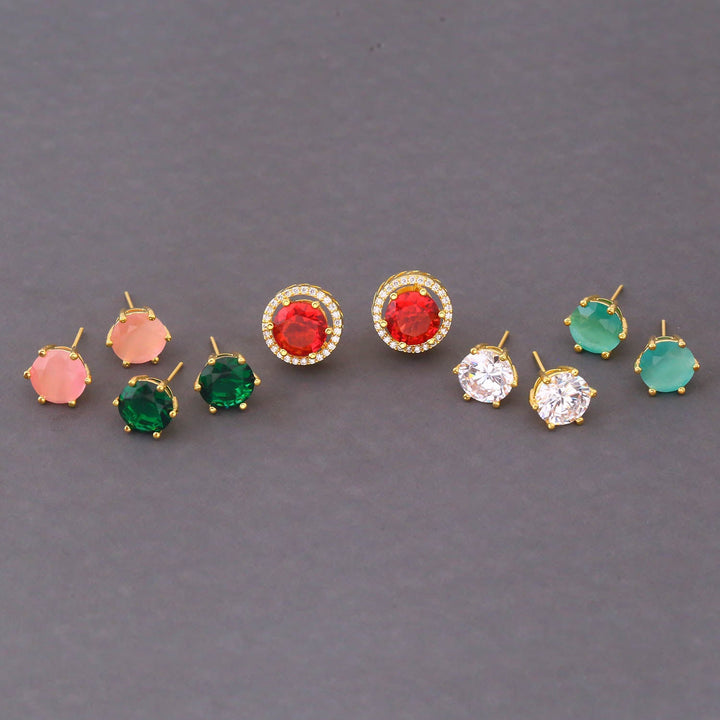 Multicolor Shiena Color Changeable Studs