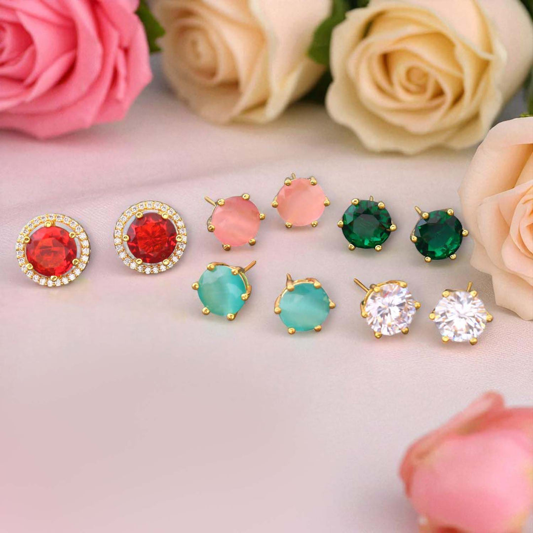 Multicolor Shiena Color Changeable Studs