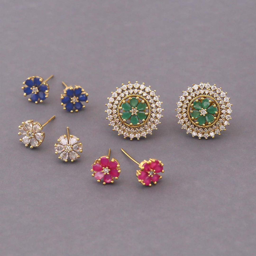 Multicolor Shille Victorian Changeable Studs