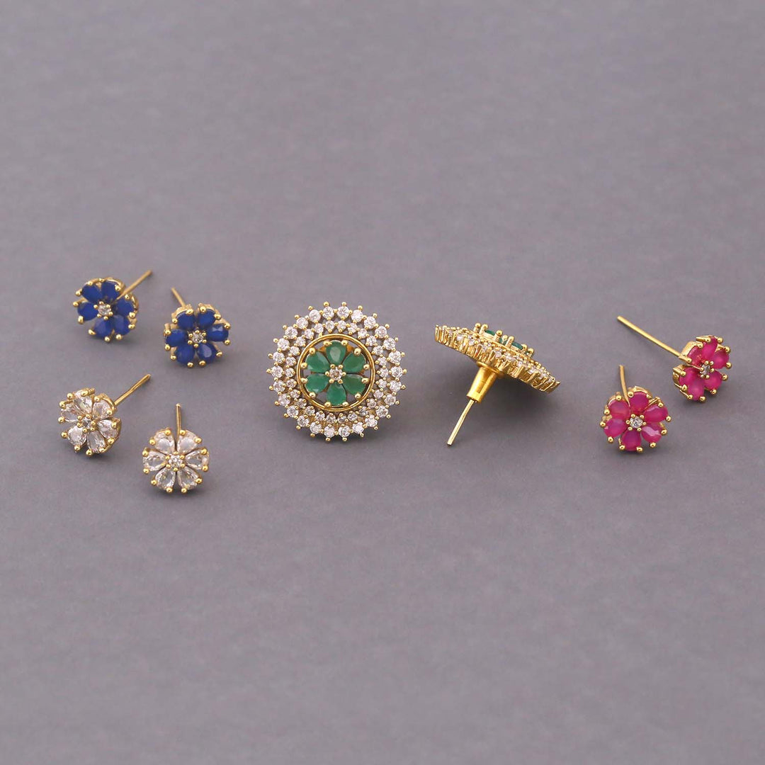 Multicolor Shille Victorian Changeable Studs