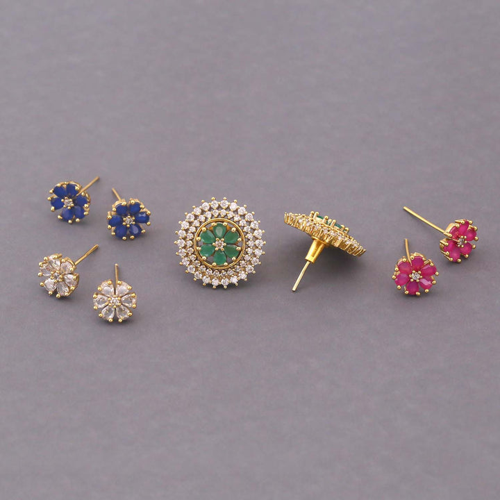 Multicolor Shille Victorian Changeable Studs