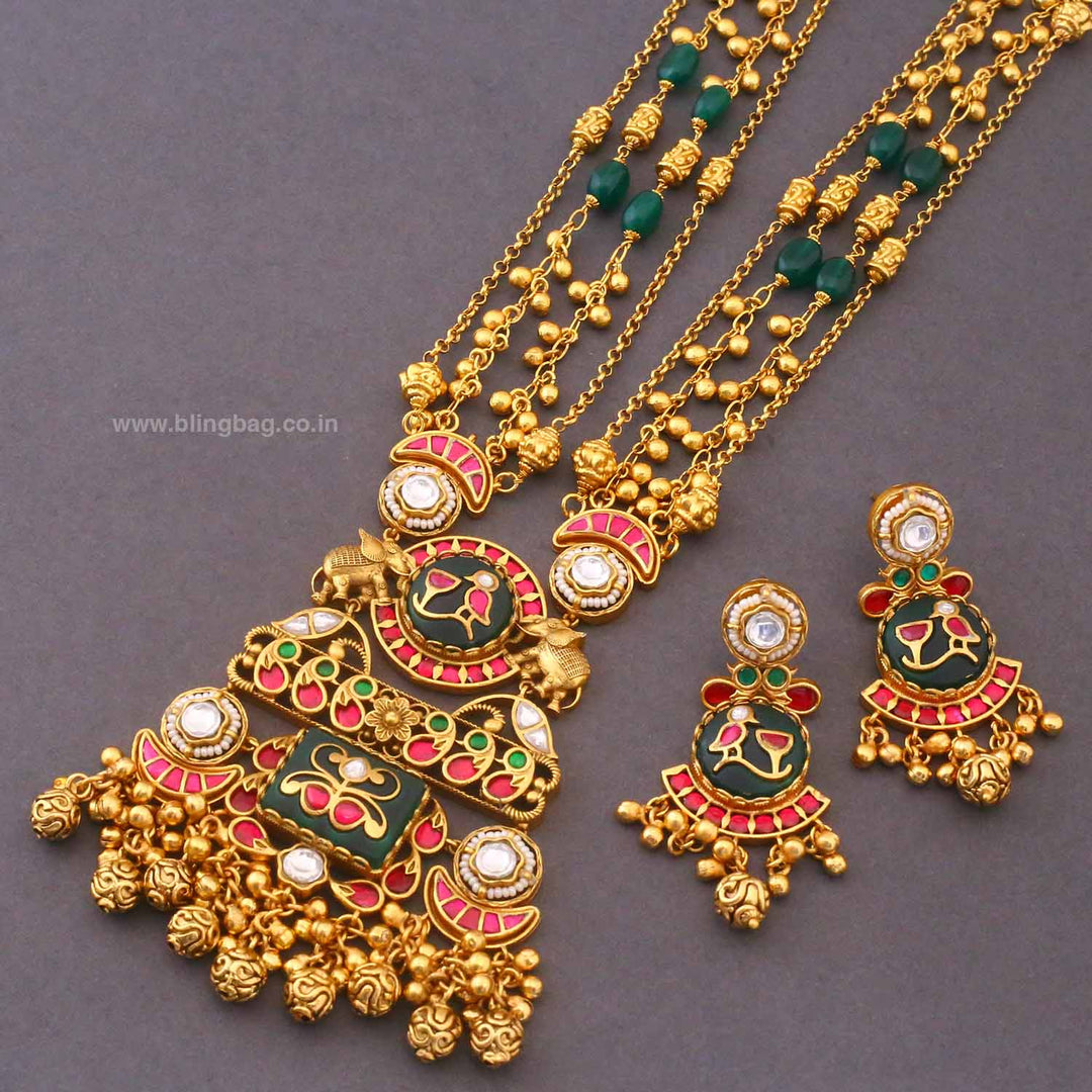Multicolor Sobhavya Heritage Jewellery Set - New Arrival