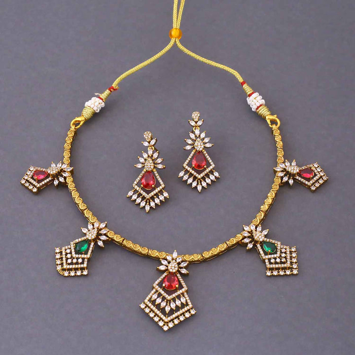 Multicolor Solenne Victorian Jewellery Set - New Arrival