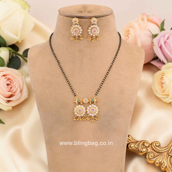 Multicolor Sonamika Rajwadi Mangalsutra Set