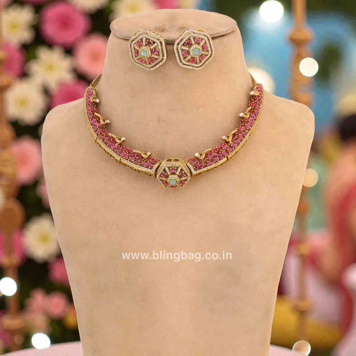 Multicolor Sophiae Hasli Victorian Jewellery Set