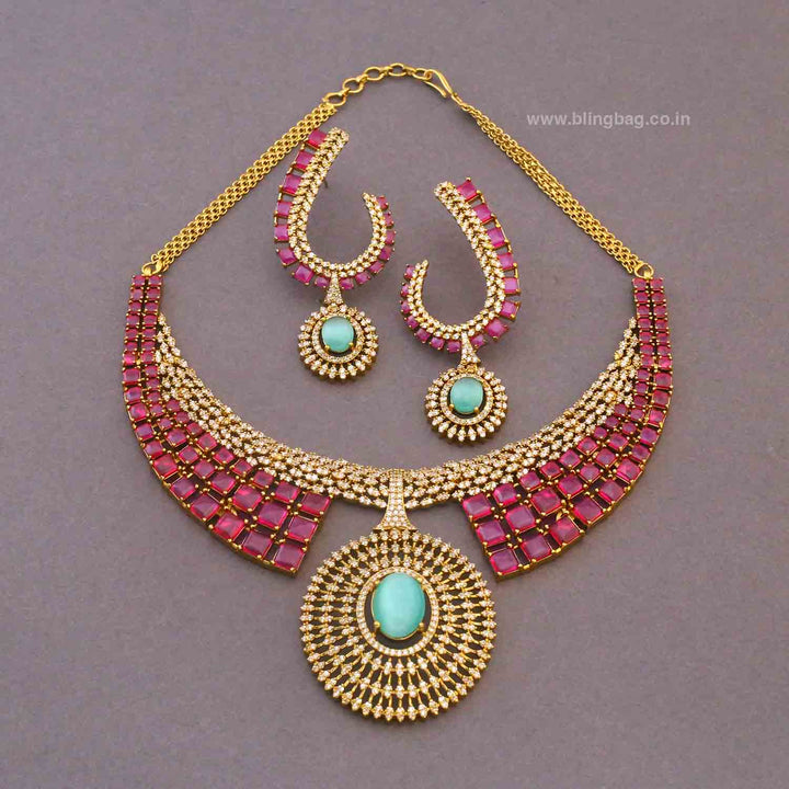 Multicolor Sophina Hasli Victorian Jewellery Set- New Arrivals