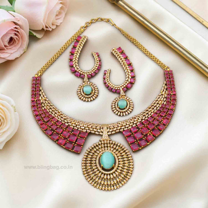 Multicolor Sophina Hasli Victorian Jewellery Set- New Arrivals
