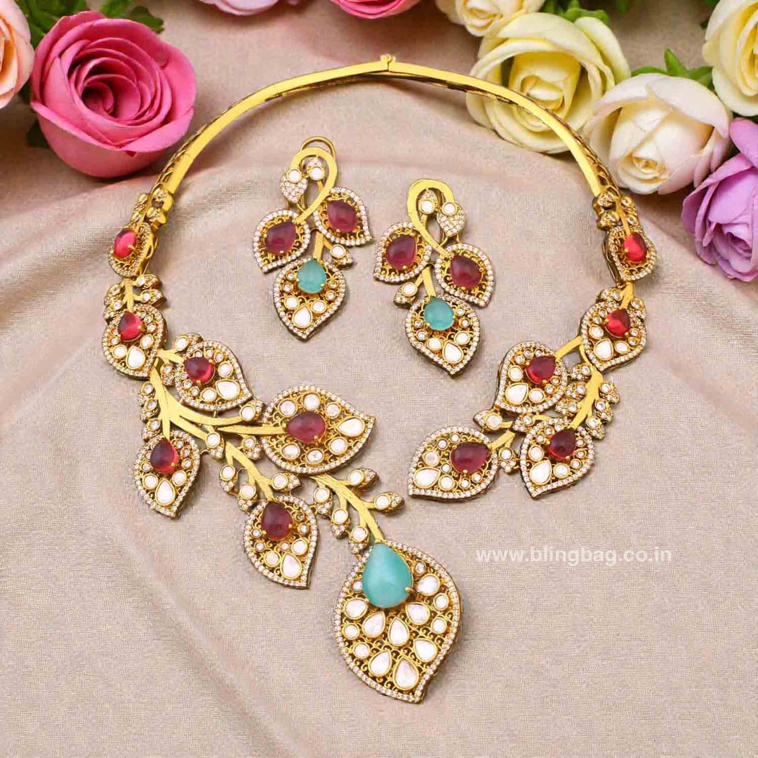 Multicolor Stellarose Hasli Victorian Jewellery Set