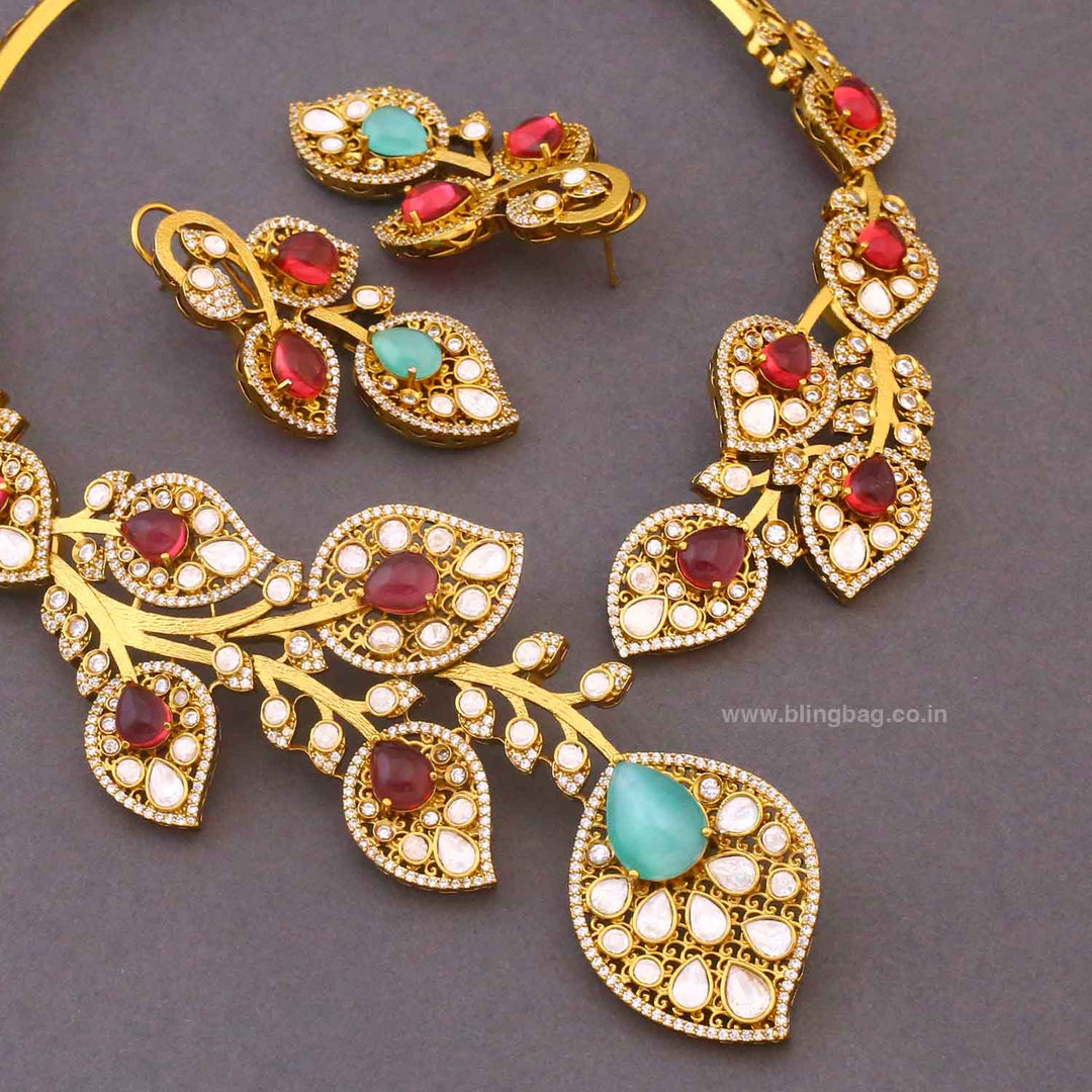 Multicolor Stellarose Hasli Victorian Jewellery Set