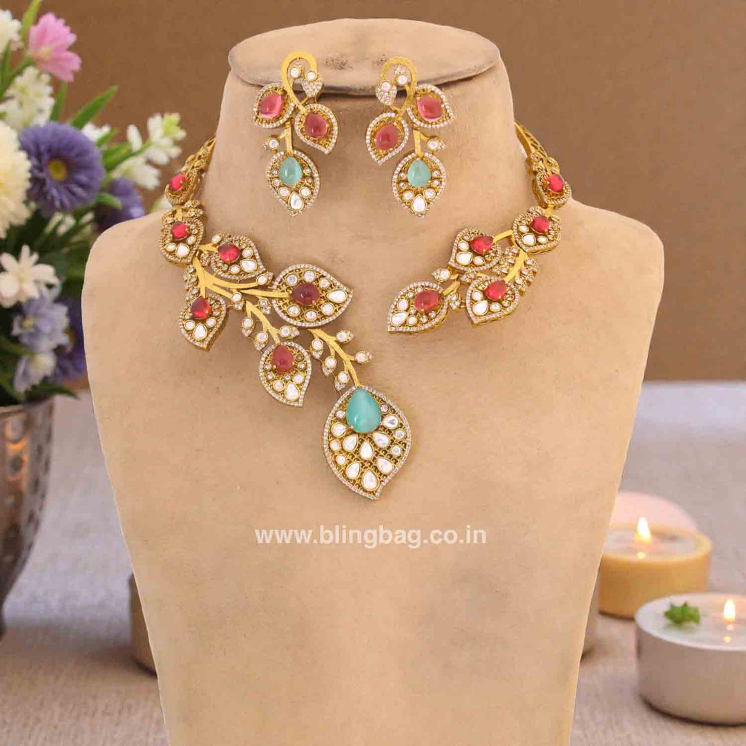 Multicolor Stellarose Hasli Victorian Jewellery Set