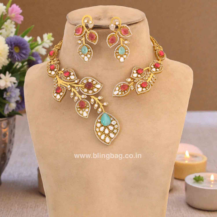 Multicolor Stellarose Hasli Victorian Jewellery Set