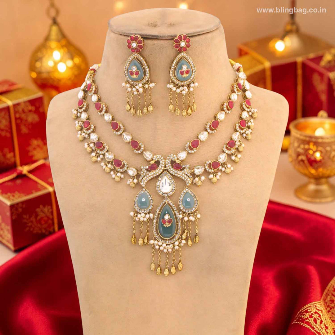 Multicolor Swestha Heritage Jewellery Set