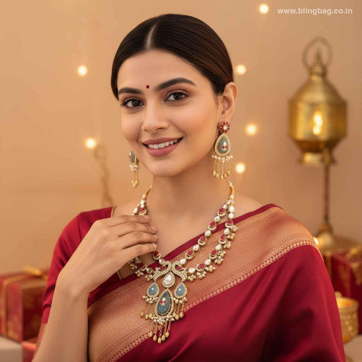 Multicolor Swestha Heritage Jewellery Set