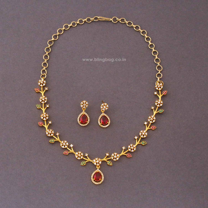 Multicolor Twinkle Antique Jewellery Set - New Arrival
