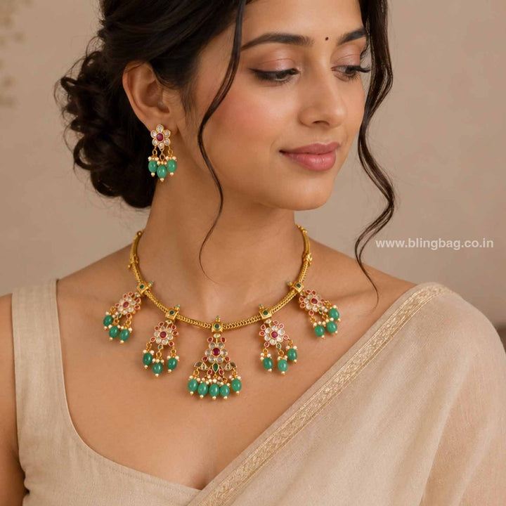 Multicolor Ulissa Victorian Jewellery Set - New Arrival