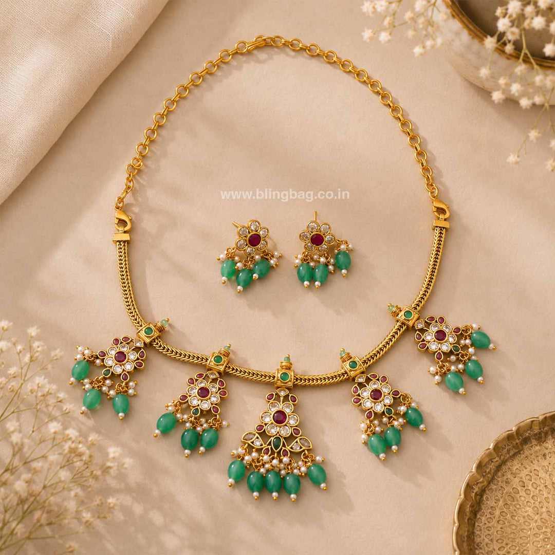 Multicolor Ulissa Victorian Jewellery Set - New Arrival