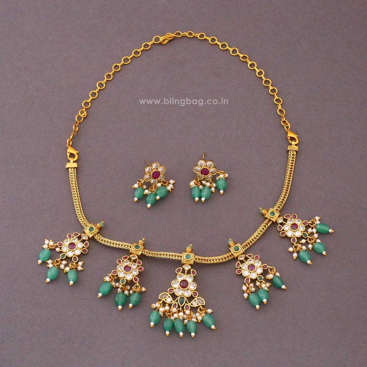 Multicolor Ulissa Victorian Jewellery Set - New Arrival