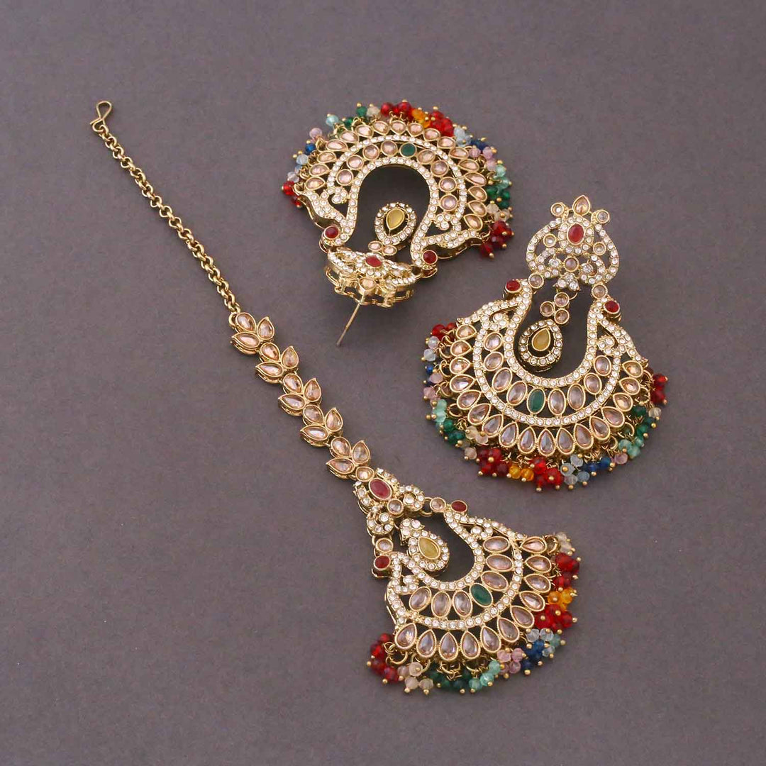 Multicolor Umyati Maang Tikka