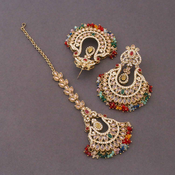 Multicolor Umyati Maang Tikka