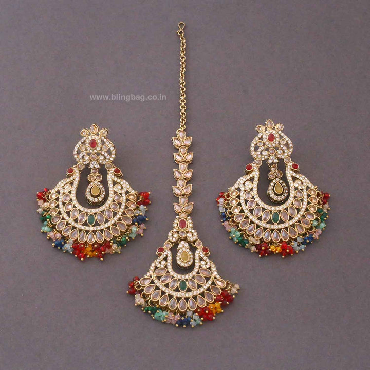 Multicolor Umyati Maang Tikka