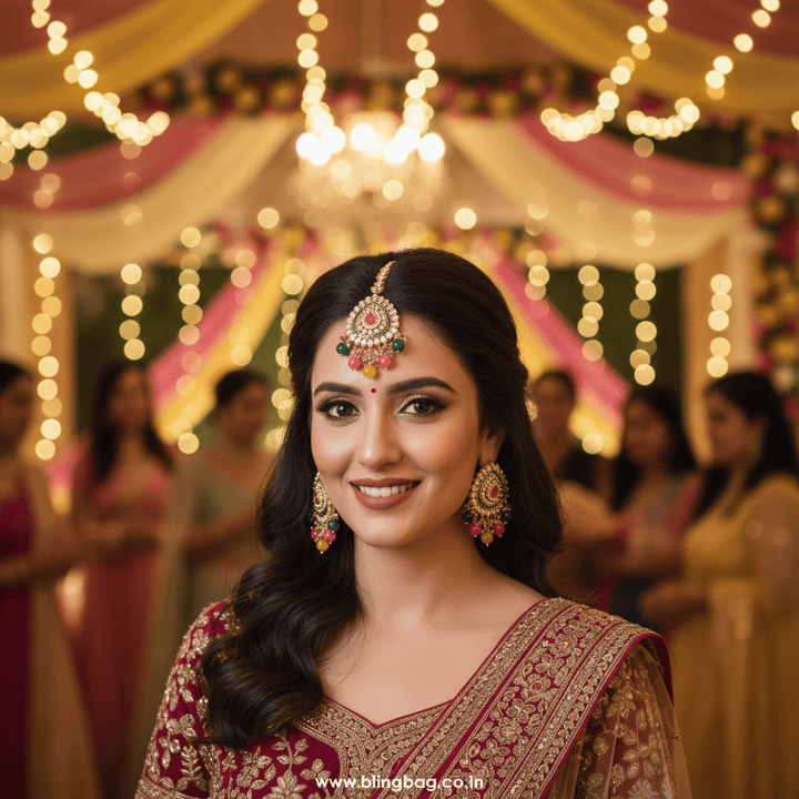 Multicolor Vaidehi Maang Tikka