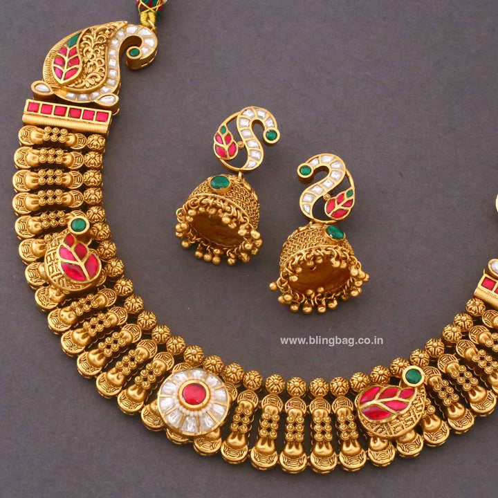 Multicolor Veda Heritage Jewellery Set