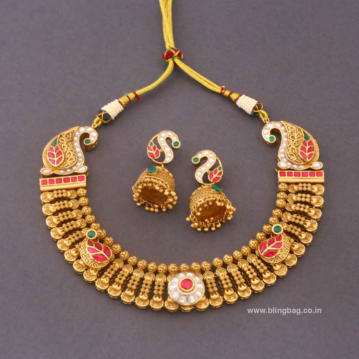Multicolor Veda Heritage Jewellery Set