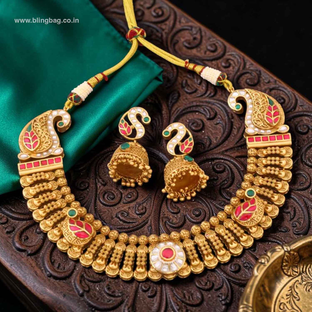 Multicolor Veda Heritage Jewellery Set