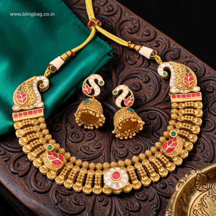 Multicolor Veda Heritage Jewellery Set