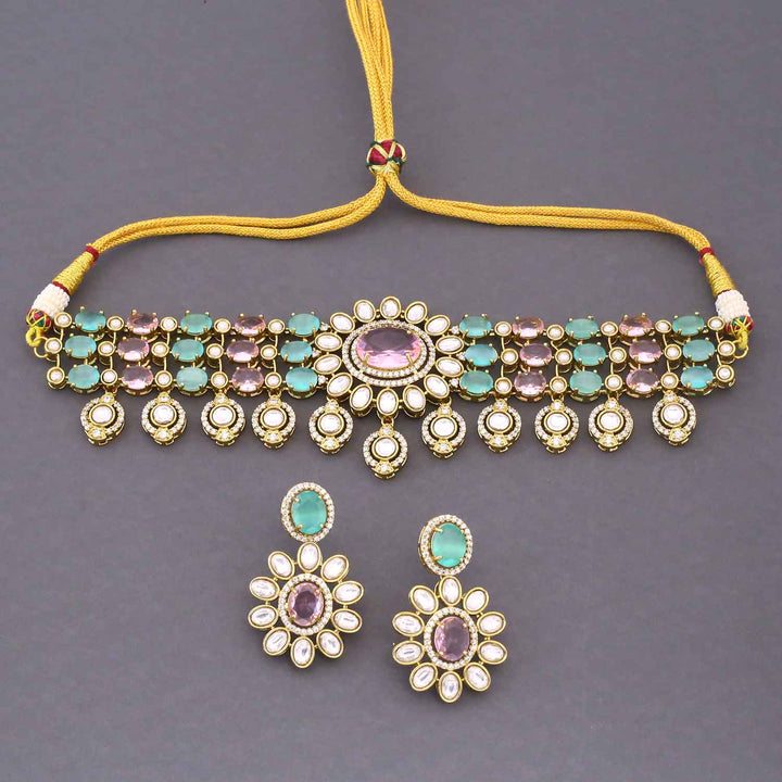 Multicolor Venora Victorian Jewellery Set - New Arrival