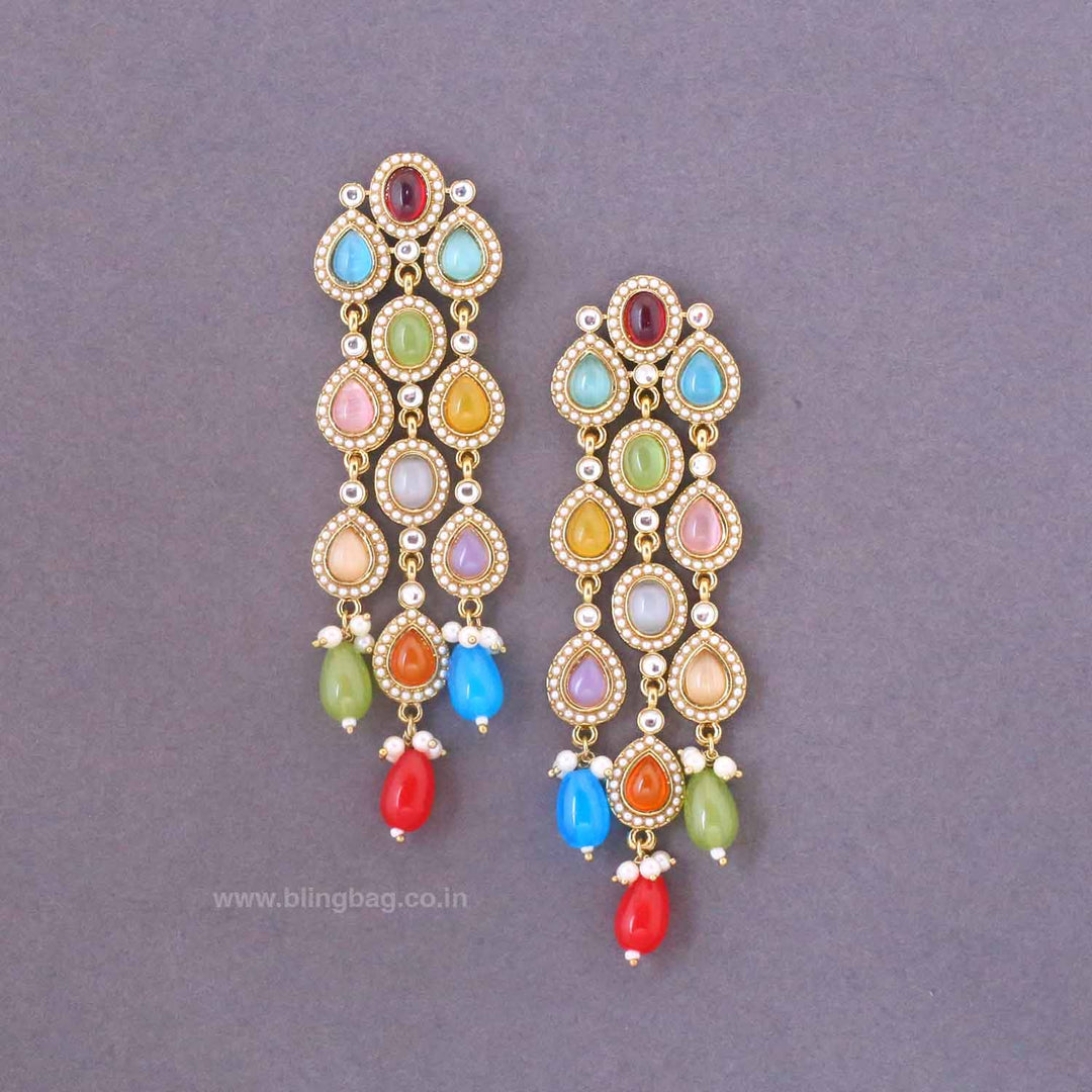 Multicolor Vidisha Danglers