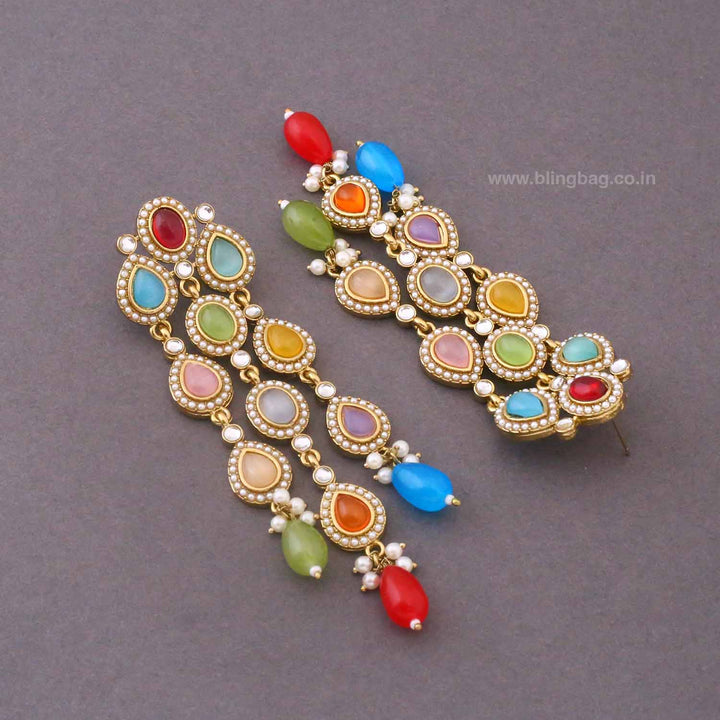 Multicolor Vidisha Danglers