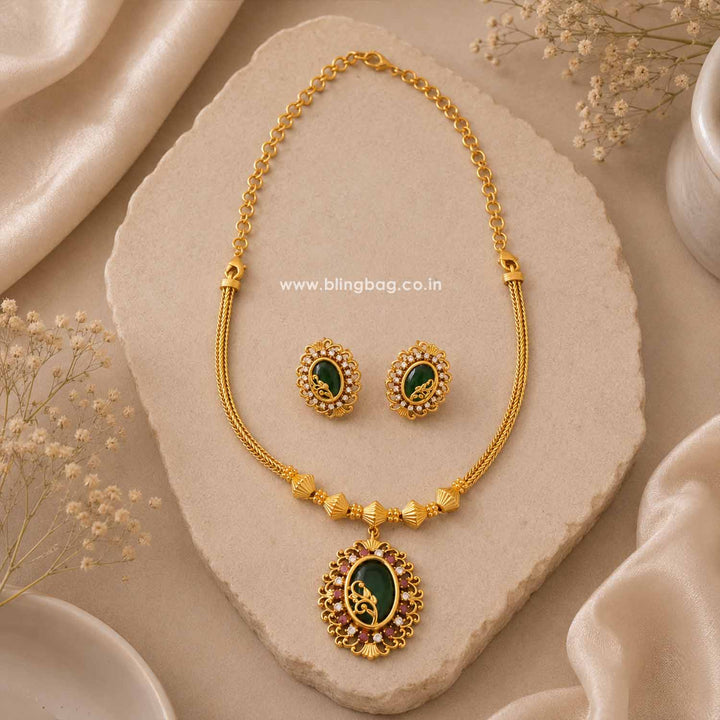 Multicolor Vipra Antique Jewellery Set - New Arrival