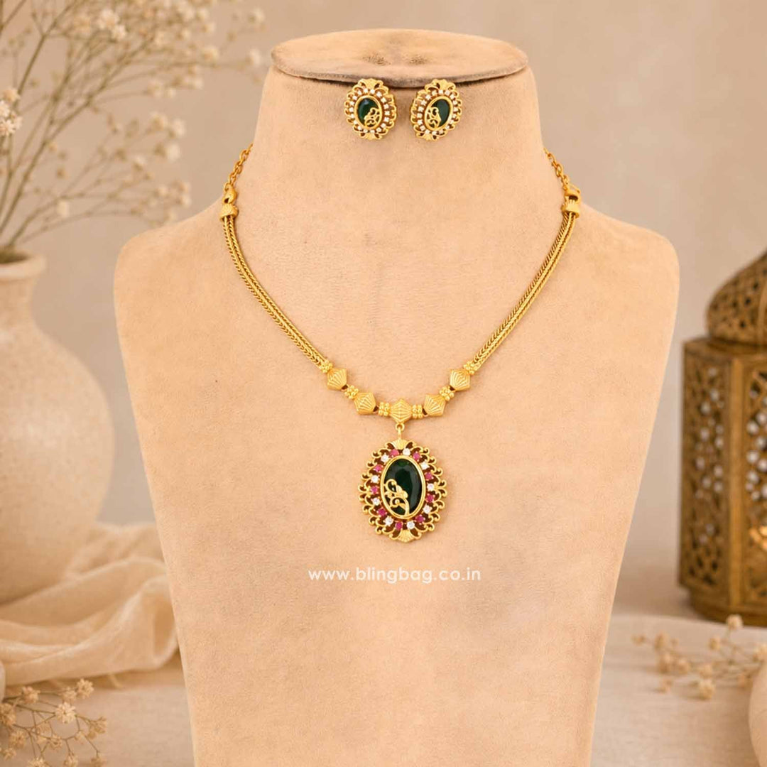 Multicolor Vipra Antique Jewellery Set - New Arrival