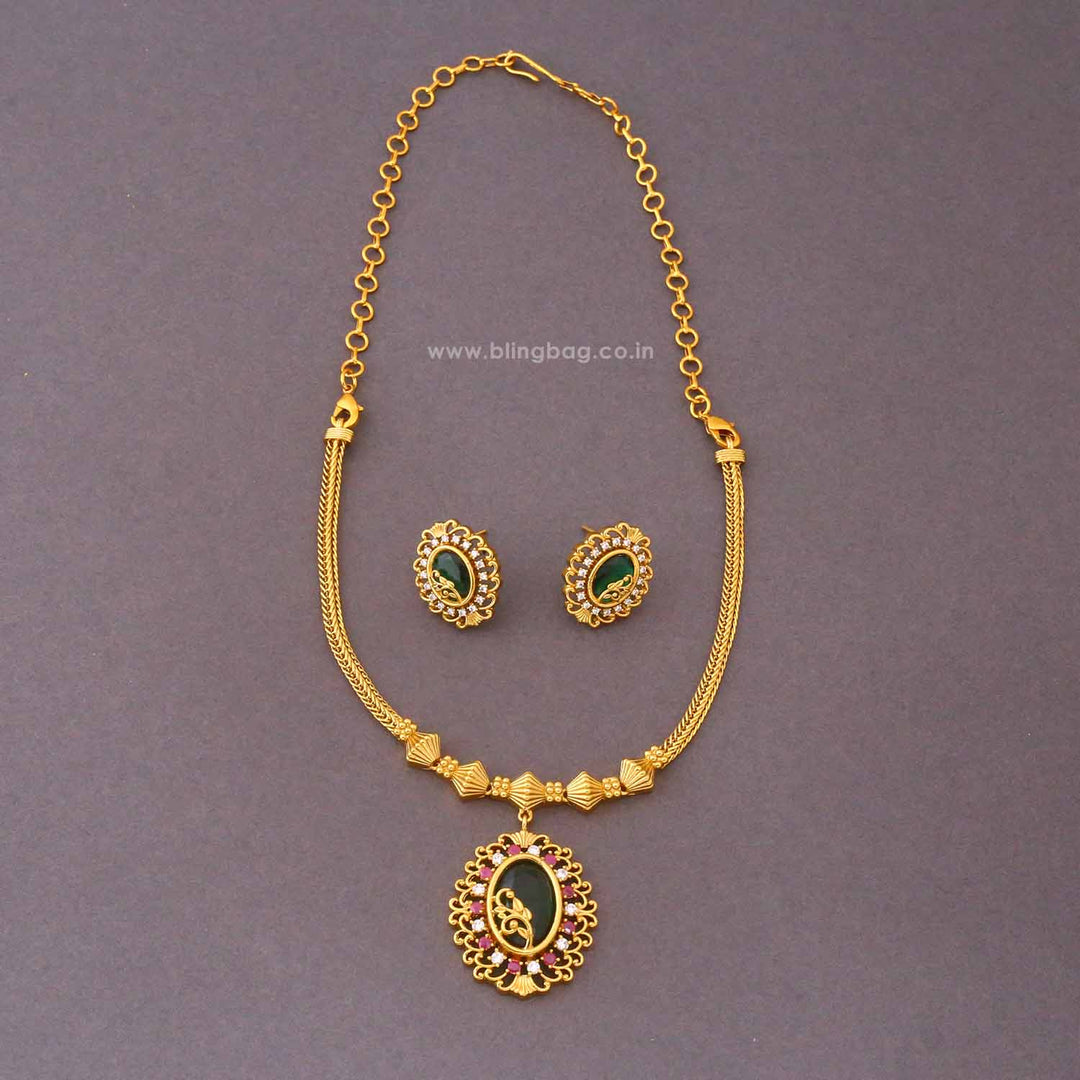 Multicolor Vipra Antique Jewellery Set - New Arrival