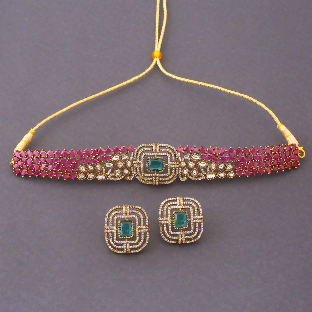 Multicolor Vivoria Victorian Jewellery Set - New Arrival