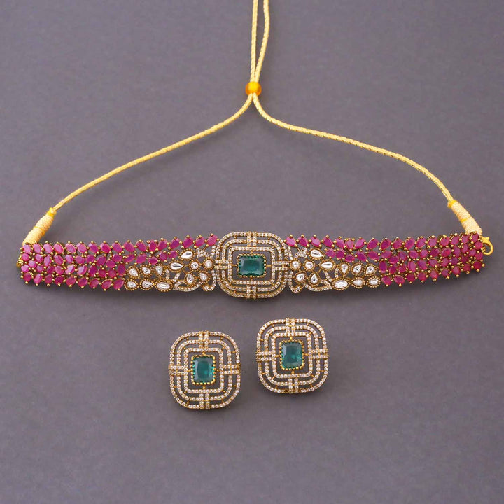 Multicolor Vivoria Victorian Jewellery Set - New Arrival