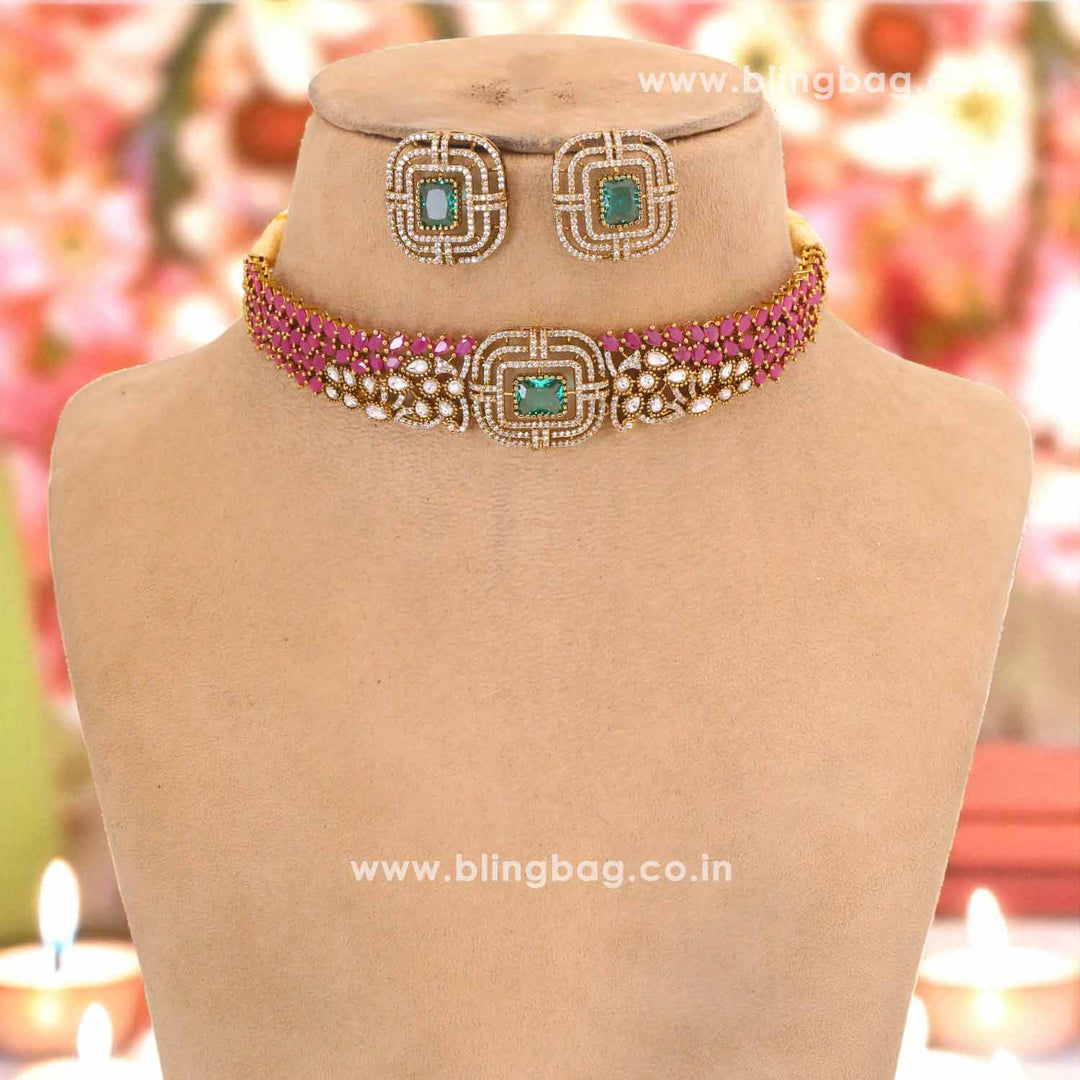 Multicolor Vivoria Victorian Jewellery Set - New Arrival