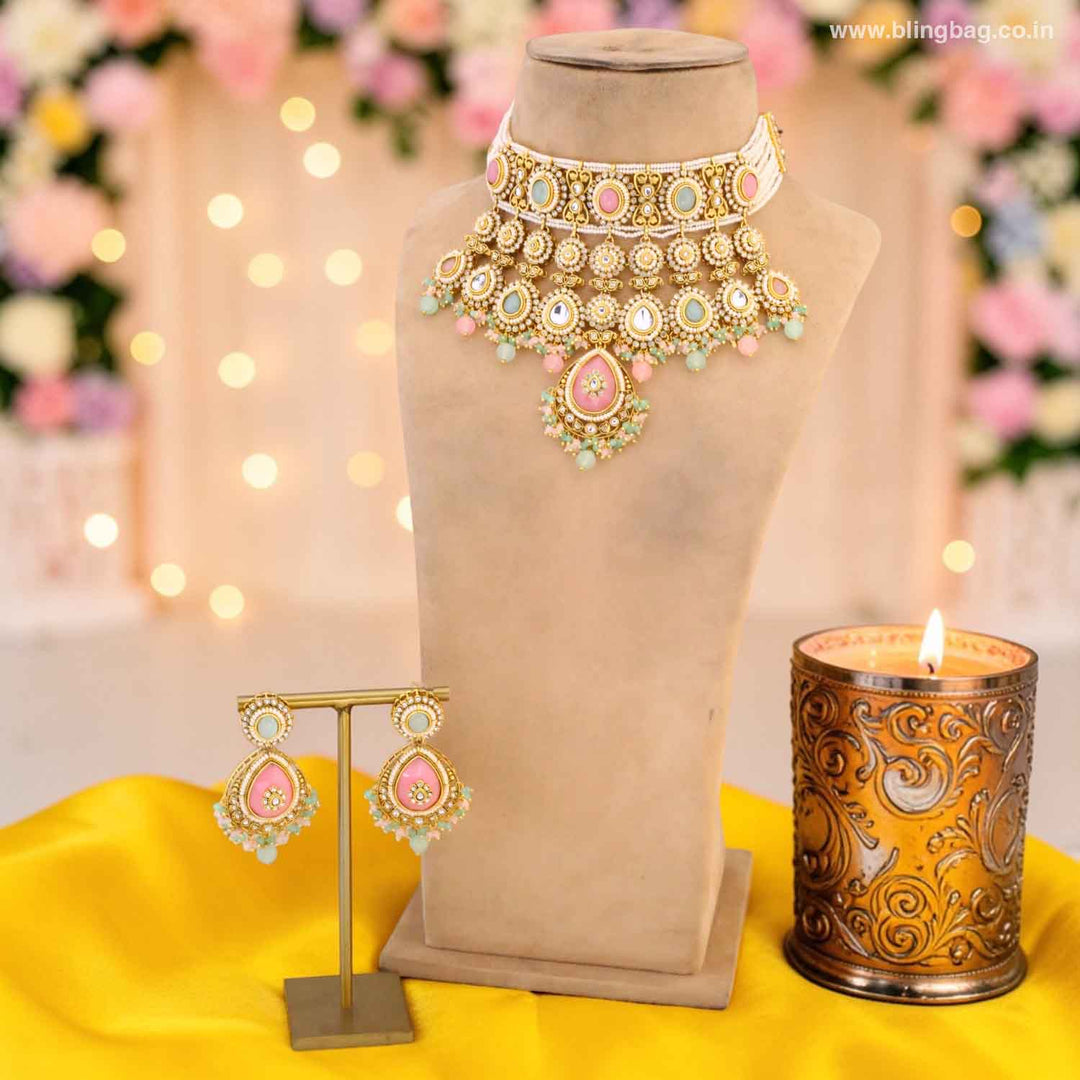Multicolor Vrishaliya Bridal Jewellery Set