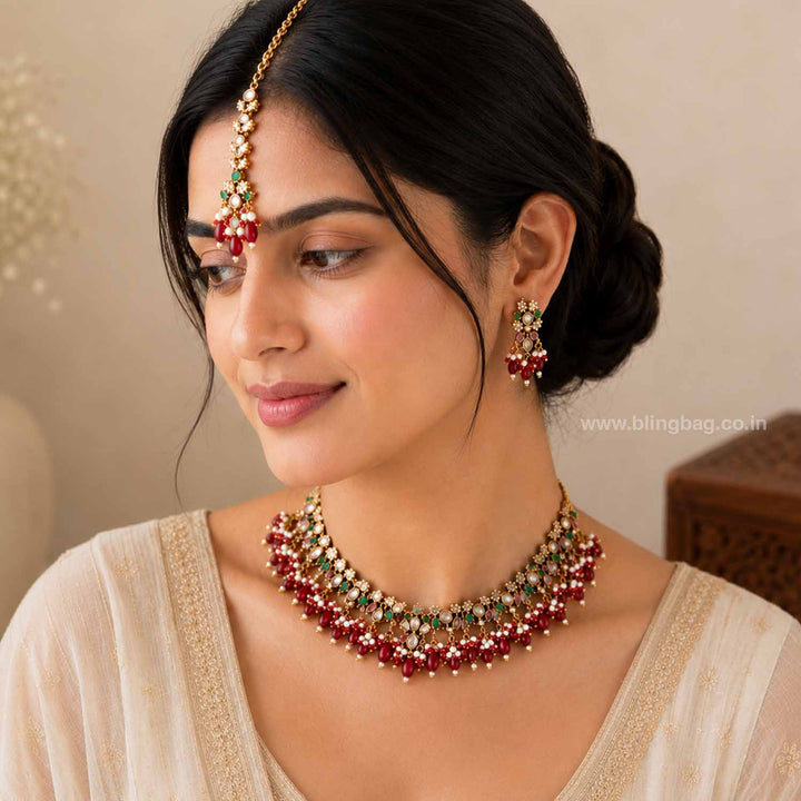 Multicolor Xavina Victorian Jewellery Set - New Arrival