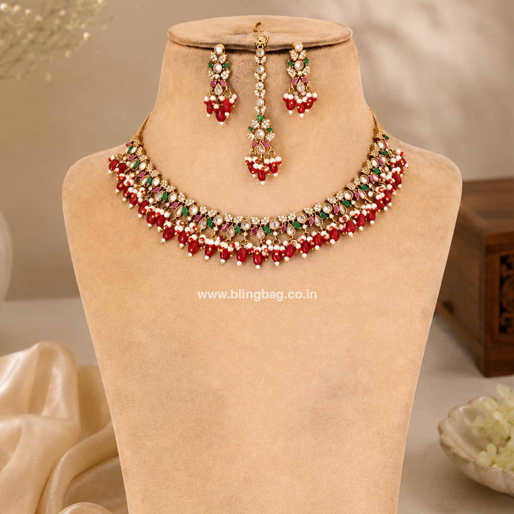 Multicolor Xavina Victorian Jewellery Set - New Arrival