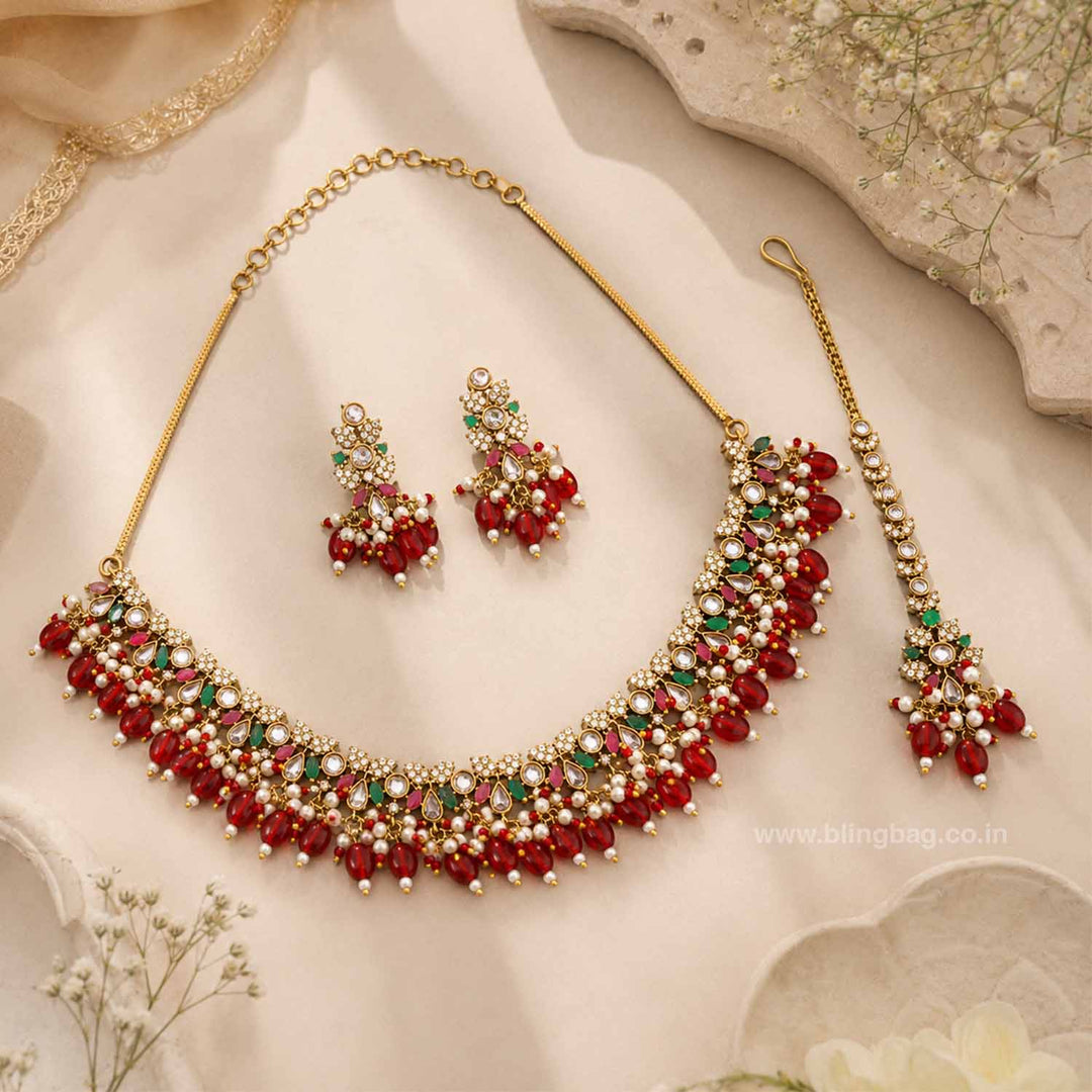 Multicolor Xavina Victorian Jewellery Set - New Arrival