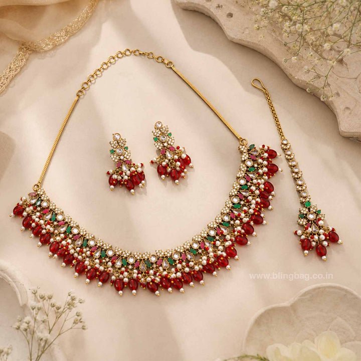 Multicolor Xavina Victorian Jewellery Set - New Arrival