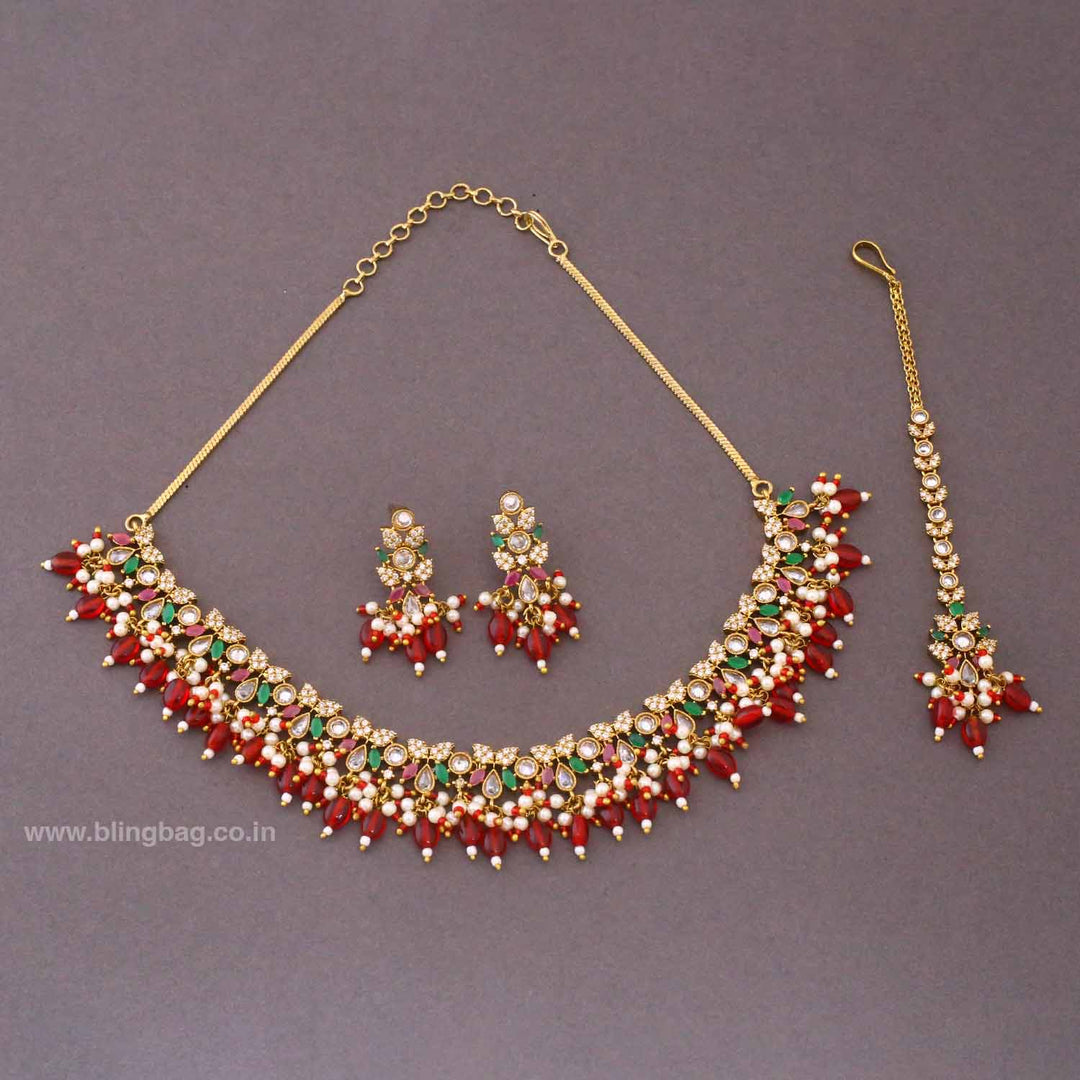Multicolor Xavina Victorian Jewellery Set - New Arrival