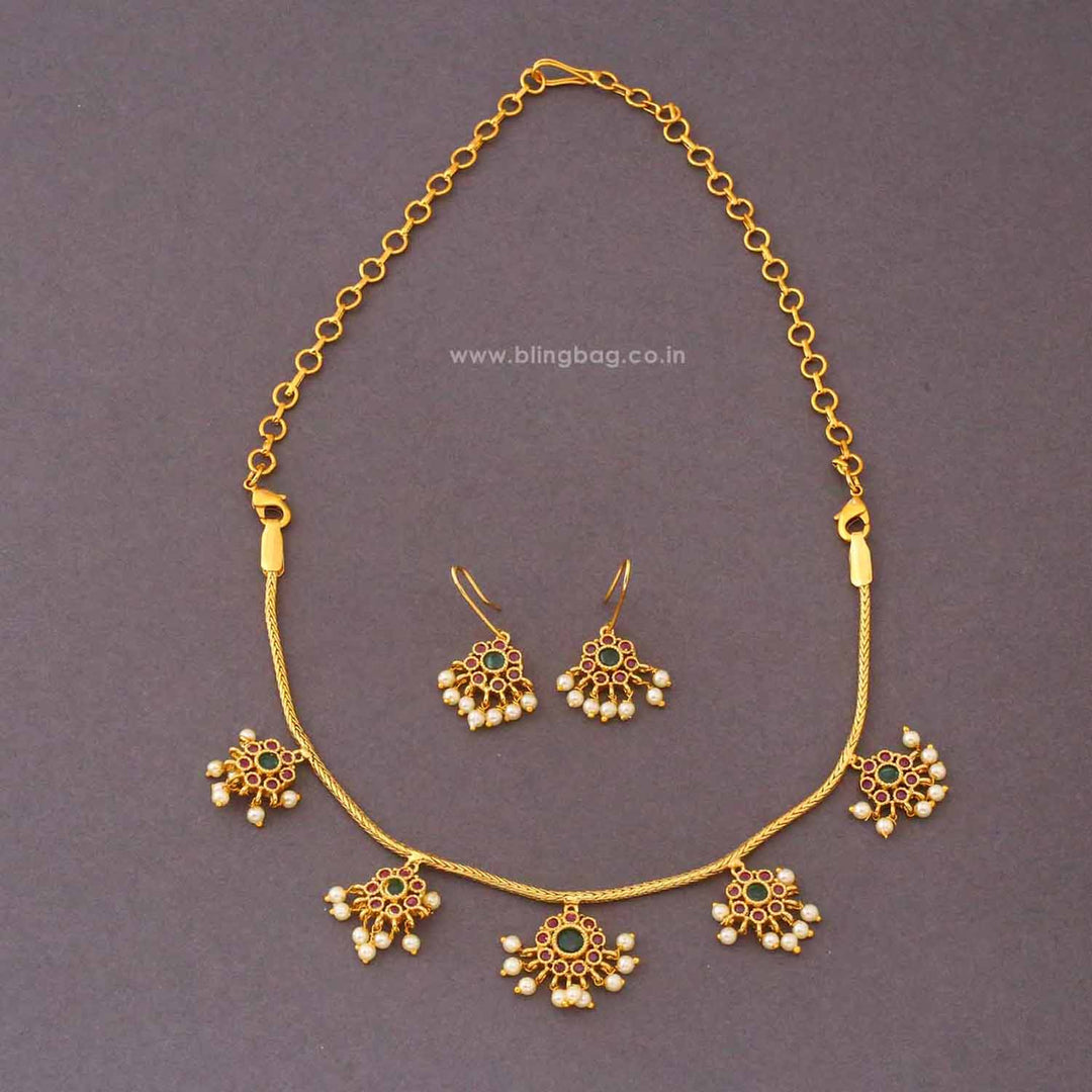Multicolor Yoshita Antique Jewellery Set - New Arrival