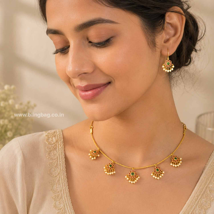 Multicolor Yoshita Antique Jewellery Set - New Arrival